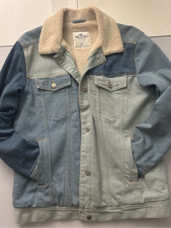 Hollister Other - Hollister Patchwork Light & Dark Blue Sherpa-Lined Denim Jacket